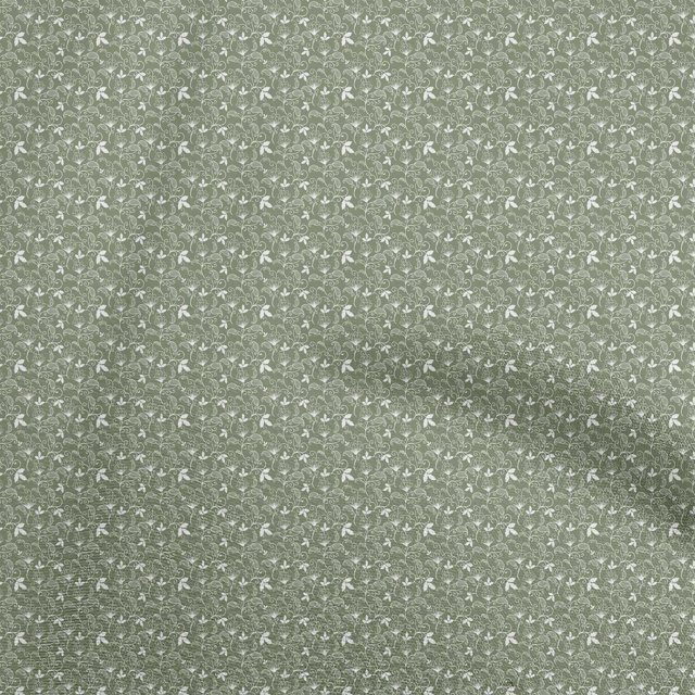 oneOone Georgette Viscose Olive Green Fabric Toile Sewing Craft Projects Fabric Prints By Yard 42 Inch Wide