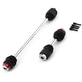 thumbnail image 2 of Black Metal Steel Front & Rear Center Driveshaft CVD Set with Dust Covers - BJM473 Replacement Parts for Traxxas Summit 1/10 Scale RC Car, 5650R Compatible, 18x12x2cm Package, 85g Weight, 2 of 6