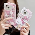 thumbnail image 2 of Sanrio Hello Kitty Cute Cases For iPhone 15 14 13 12 11 Pro Max XR XS 7 8 Plus SE Luxury Cartoon Transparent Cover Lady Girl Y2K, 2 of 5