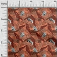 thumbnail image 2 of oneOone Viscose Chiffon Maroon Fabric Tropical Craft Projects Decor Fabric Printed By The Yard 42 Inch Wide, 2 of 5