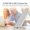 thumbnail image 4 of Aluminum Alloy NGFF To USB3.1 Type-C M.2 SSD Hard Disk Case Adapter External Enclosure Box Transfer Rate 6Gb/S, 4 of 9