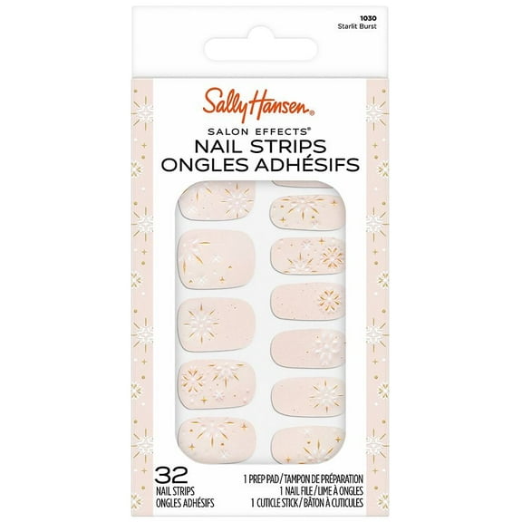 Sally Hansen Salon Effects Nail Strips, Starlit Burst 1.0 set Pack of 2