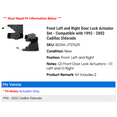 thumbnail image 2 of Front Left and Right Door Lock Actuator Set - Compatible with 1992 - 2002 Cadillac Eldorado 1993 1994 1995 1996 1997 1998 1999 2000 2001, 2 of 2