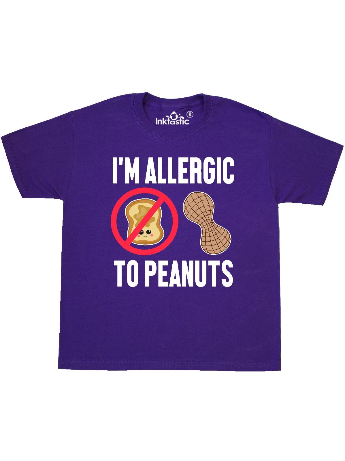 Im Allergic to Peanuts Food Allergy Awareness Youth TShirt Walmart