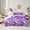 Purple, variant on Homewish Cute Magical Horse Bedding Comforter Set 7 Pieces for Teens Boys Girls,Cartoon Rainbow Starry Sky Full Bedding Set Lightweight,Kawaii Bow Unicorn Fitted Sheet Flat Sheet