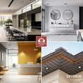 thumbnail image 6 of NuWatt 6 Inch 2 HR FIRE Rated LED Recessed Light, 5CCT Selectable, Dimmable,Square Black Trim 6 Pack, 6 of 8