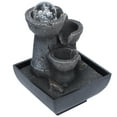 thumbnail image 3 of Tabletop Waterfall Fountain,LED Illuminated Tabletop Waterfall Flowing Water Fountains With Ball For  Feng Shui Decoration, 3 of 8