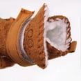 thumbnail image 5 of Botines para perros, botas para perros, botines cálidos para el invierno, forro polar grueso, zapatos de nieve para perros pequeños y gatos para clima frío, etiqueta 5, marrón, 5 of 5