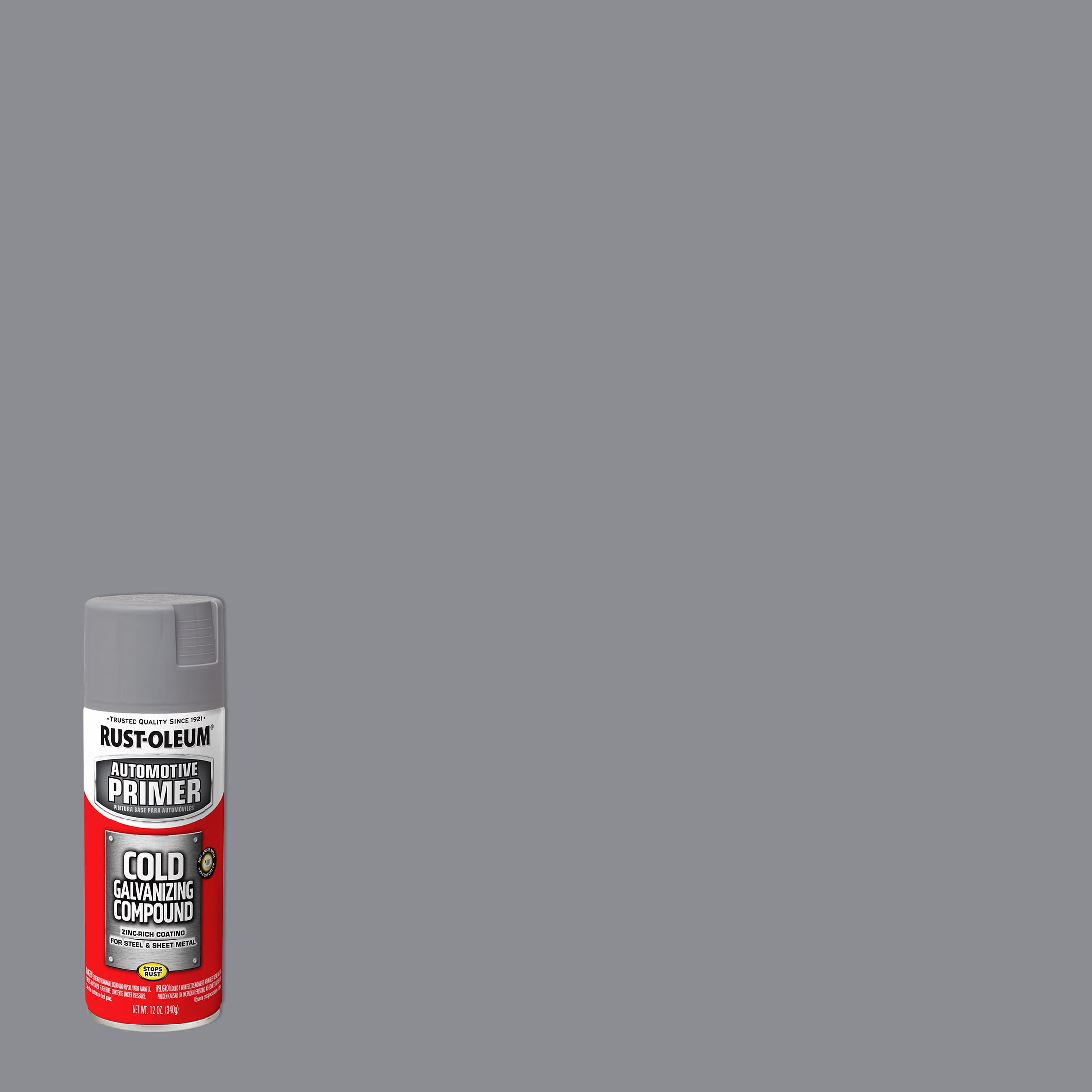 6 Pack, Gray, Rust-Oleum Automotive Flat Cold Galvanizing Compound Spray-249324, 12 oz