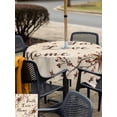 thumbnail image 5 of Outdoor Tablecloth with Umbrella Hole for Patio/Picnic/Party/Camping, Brown Farmhouse Waterproof Table Cloth Square Cover Washable, Retro Country Stars Rustic Branches Berry (60"x 60"), 5 of 8