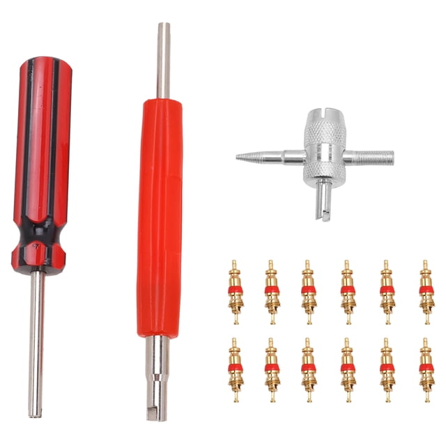 MasteelfCA 1 Set Plastic Handle Car Core Removal Single Head Tire Repair Tool Set for Bike Electrocar