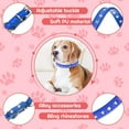 thumbnail image 3 of 3 Pieces Rhinestones Dog Collars Crystal Diamonds Studded PU Leather Dog Collars Adjustable Bling Pet Appearance for Small and Medium Dogs (Blue+Light+Red) 37.1.5cm, 3 of 7