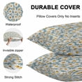 thumbnail image 4 of Waterproof Throw Pillow Covers Set of 2, 16x16 Inch Spring Daisy Decorative Pillowcases Outdoor Pillow Slip Cushion Covers Set for Couch Tent Country Pastoral Spring Botanical Flowers, 4 of 7
