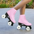 thumbnail image 5 of EONROACOO Pink Roller Skates for Women, Adult Light Up Quad Skates (Women 12 / Men 10.5), 5 of 10