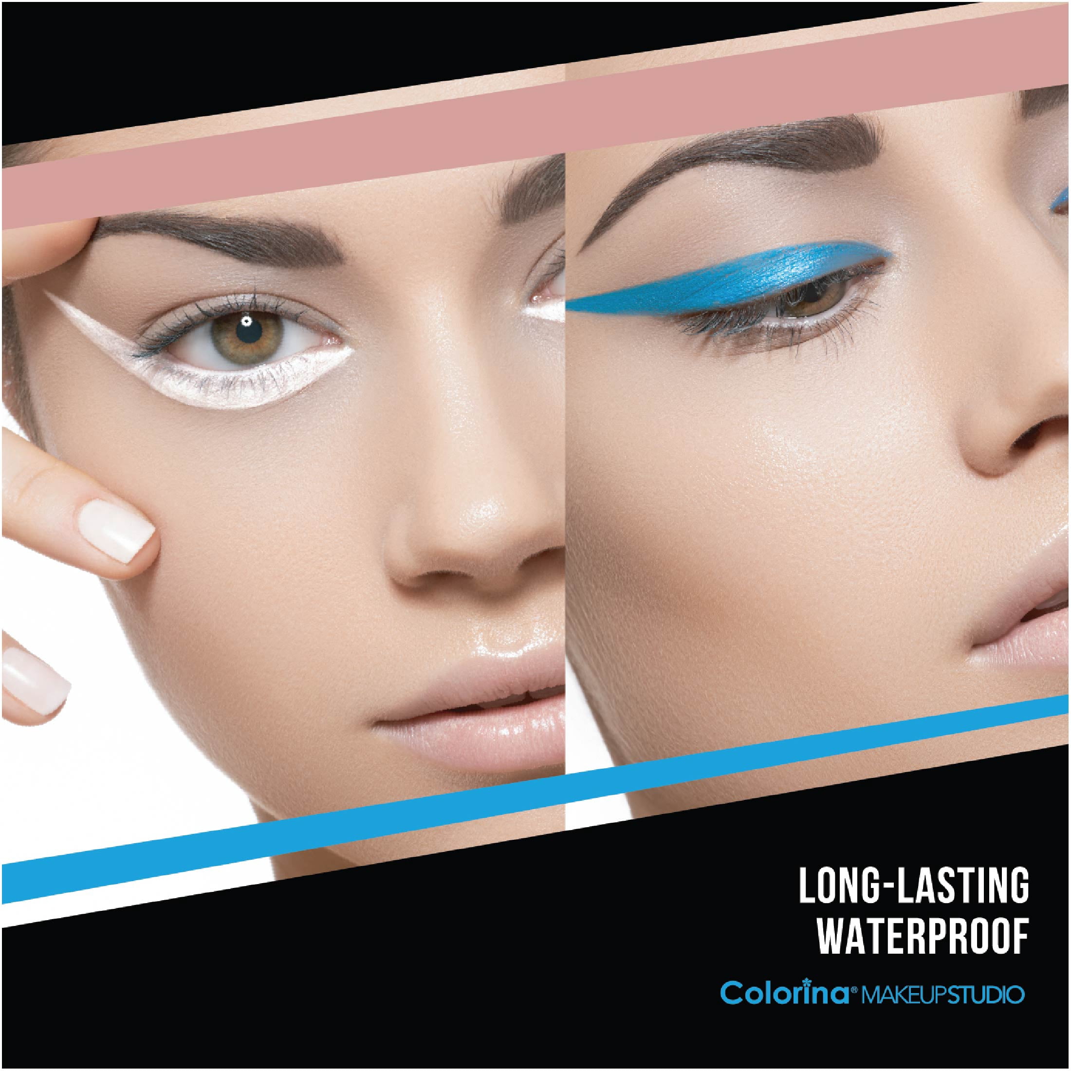 Colorina Makeup Studio Long Lasting Waterproof Eyeliner Gel White Color 0.14 oz