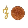 thumbnail image 2 of A to Z Any One 14K Yellow Gold High Polished Letter Pendant Charm, 2 of 8