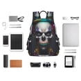 thumbnail image 4 of Balery Modern Abstract Colorful Skull C Mochila ligera para hombre y mujer: duradera e impermeable, ideal para la escuela, el trabajo, viajes y uso diario., 4 of 7