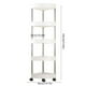 thumbnail image 3 of Bathroom Corner Storage Shelf Organizer With Detachable 4 Tiers Rolling Wheels And Drainage Holes, 3 of 6