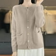 thumbnail image 3 of Lixiuxyad Womens Cardigans Cardigan Knit Button Down Sweater Stylish And Comfortable Outerwear For Daily Wear,Yellow, 3 of 4
