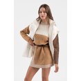 thumbnail image 4 of Blu Pepper Women's Long Sleeve Colorblock Chevron Cable Knit Pullover Sweater, 4 of 5
