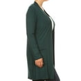 thumbnail image 2 of Women's Plus Size Casual Loose Fit Long Sleeve Midi Cardigan, 2 of 5