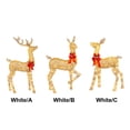 thumbnail image 6 of Christmas Reindeer Lighted Deer Decoration, Outdoor Christmas Reindeer with Lights, Standing Elk Family Winter Holiday Christmas Decor for Outside Yard Home Garden Lawn Patio, 6 of 9