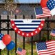 thumbnail image 1 of Patriotic Door Wall Decorations Banners Fan Flag For Outdoor Indoor Yard Garden Porch Independence Day Decoration, 1 of 7