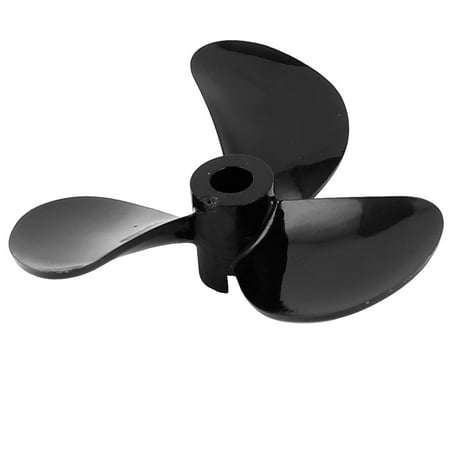 Black Plastic 3-Vane CCW Prop Propeller 44mm Dia for 4mm Shaft RC Boat