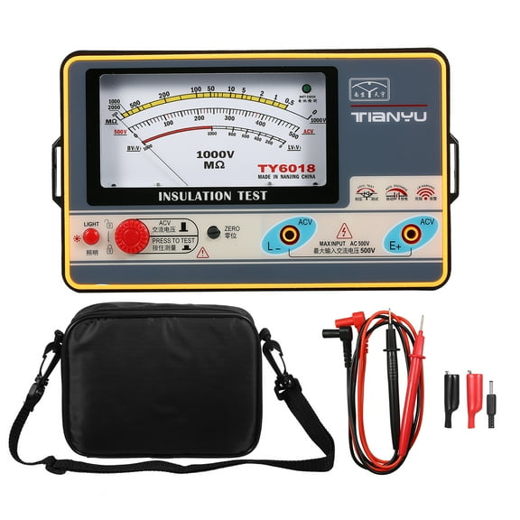 Resistance Tester,Ohmmeter Handheld Tester Resistance Meter Handheld Tester 0-2000m Tester 0-2000m 1000v Meter Ohmmeter Handheld Mewmewcat Hxber Huiop Grey