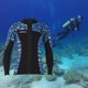 thumbnail image 3 of Trajes de neopreno Tops Hombres / Mujeres Chaqueta de neopreno de 3 mm Manga Surf Natación Cremallera frontal Manténgase abrigado para ejercicio - Hombres Azul, XL SG DYNWAVEMX Top de traje de neopreno, 3 of 8