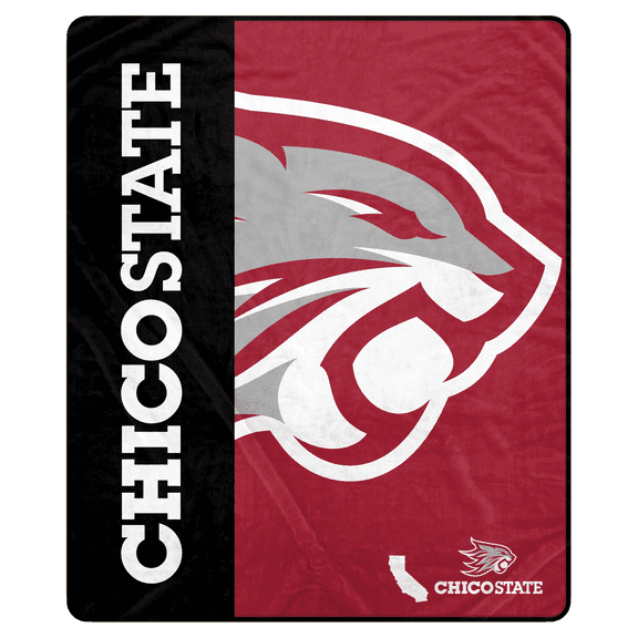 NCAA Cal State Chico Wildcats 50x60 Inch Ultra Soft Tailgate Throw
