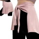thumbnail image 2 of Women Solid Color Wrap Skirt Yoga Hip Scarf Sport Tennis Athletic Workout Running Cover Up Self Tie Up Short Skirt Shawl White, 2 of 5
