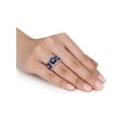 thumbnail image 5 of Everly Women's Created Sapphire Sterling Silver Ring, 5 of 6