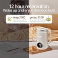 thumbnail image 6 of 8 in 1 Nut Milk Maker Machine, 1000ml Automatic Soy Milk Maker Blender for Homemade Soy, Almond, Coconut, Plant Based Milks, Milkshake, and Juice with 12H Delay Start/6H Keep Warm/Auto Clean, White, 6 of 19