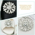thumbnail image 2 of ZOUSSIQI 2pcs Removable Shoe Buckle Luxury Crystal Clips Decor Shoe Clips（White） CA919-56360, 2 of 9