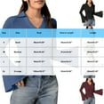 thumbnail image 3 of ShiShine Women’s Button Down Bell Sleeve Shirts Long Sleeve V Neck Collared Casual Work Blouses Tops 2025 Trendy Outfits, 3 of 5