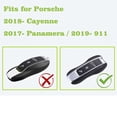 thumbnail image 3 of for 2017- Porsche Cayenne Panamera 911 Carbon Fiber Key Fob Cover Case Keychain, 3 of 11