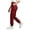 Red, variant on Fgnfyis Womens Cargo Pants High Waisted Casual Flat Front Pockets Elastic Everyday Comfort Cargo Trousers Women Pants White M