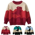 thumbnail image 2 of YUEHUA Pullover for Child Toddler Boys Sweater Coat Round Neck Small and Medium Children's Pullover Solid Color Top for Baby Girls, Size 6-7 Years, 2 of 3