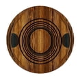 thumbnail image 4 of HAOXIT Tribal Tablecloth, Boho Pattern Prehistoric Eastern Wooden Style Trippy Fractal Ornaments Print, Round Table Cover for Dining Room Kitchen Decor 38-42, 4 of 8