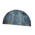 thumbnail image 4 of Alfombra de baño semicircular, felpudo de medio círculo, lavable, de secado rápido, alfombra de baño, alfombra de baño antideslizante para suelo de ba Azul, 4 of 8