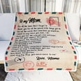thumbnail image 3 of Personalized to My Mom Blanket from Daughter Son Love Letter Mail to Mom Birthday Mothers Day Christmas Customized Fleece Sherpa Blanket Blankets, 3 of 5