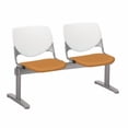 thumbnail image 6 of KFI Studios KOOL 2 Seat Reception Bench, White Back, Grape Seat, 6 of 7