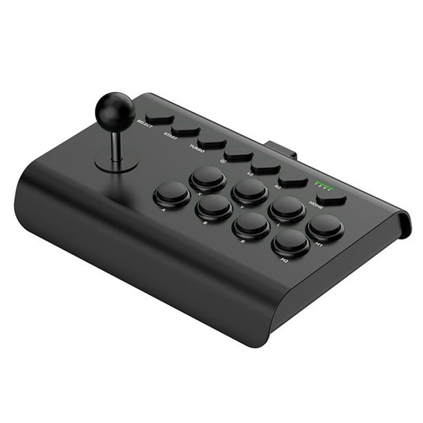 Controlador Consola Juegos USB Joysticks Juego Con Soporte Estirable Conexión 3 Modos Función Macro/TURBO para PS4/PS3/Xbox One/Switch