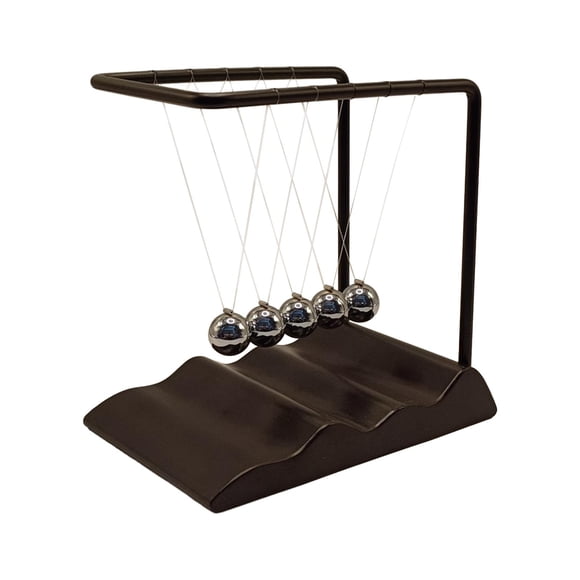 Tnarru Balles Carrées Balles de Billard Jouets de Bureau Décorations de Bureau Balles à Pendule pour Décoration de la Maison Table de Bureau Noir