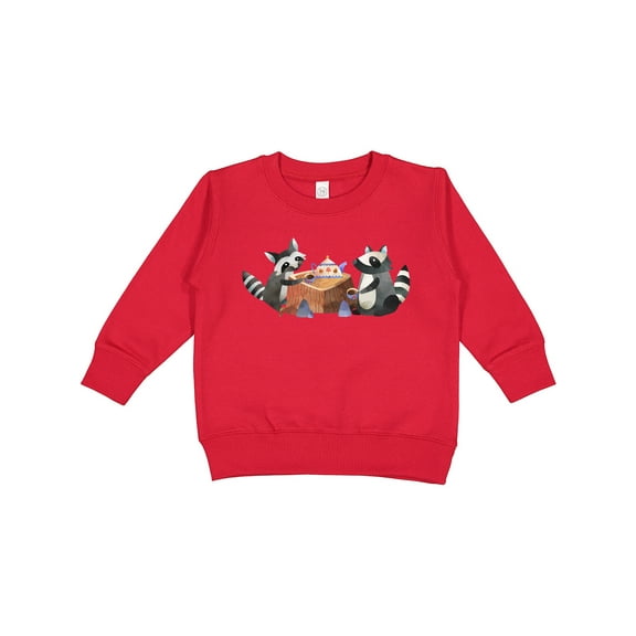 Inktastic Raccoon Tea Party Toddler Sweatshirt