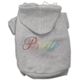 thumbnail image 4 of Pet, Dog  Cat Hoodie Rhinestone, "Rainbow Pride", 4 of 7