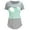P-Green, variant on 2025 Womens Maternity Short Sleeve Plain Tops for Women Crew Neck Striped Printed Maternity Plus Size Pants Nursed Tops T-Shirt Maternity Blouses for