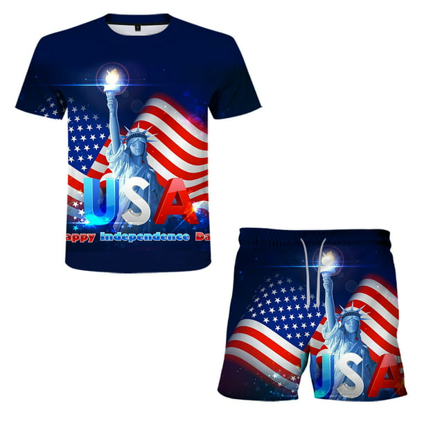 mishuowoti men's independence day clothing 2023 day american sailing ...