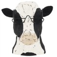 thumbnail image 3 of Animal Glasses Stand Wooden Bull Eyeglass Holder,Cow Head Wearing Statues, Cow Shaped Display, 3 of 10